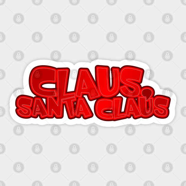 Claus, Santa Claus Sticker by Jokertoons